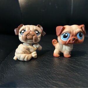 Littlest Pet Shop Bulldog and Pug 1765 1312